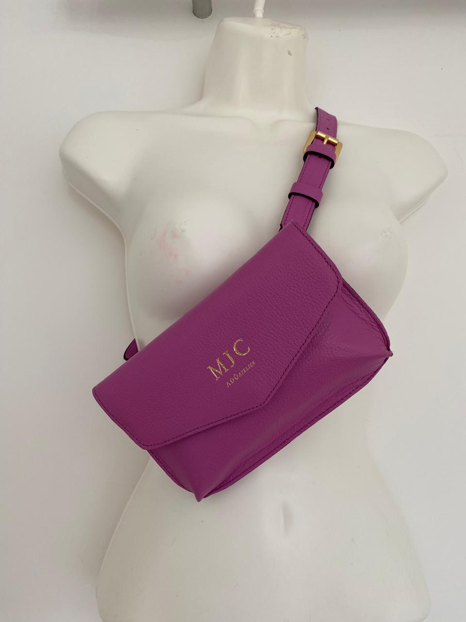 Bolsa  Pochete em couro Rosa